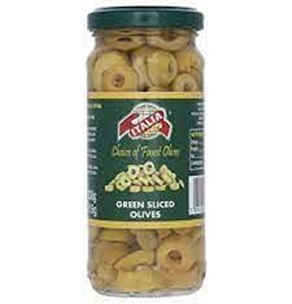 Italia Green Stuff Olives 230Gm