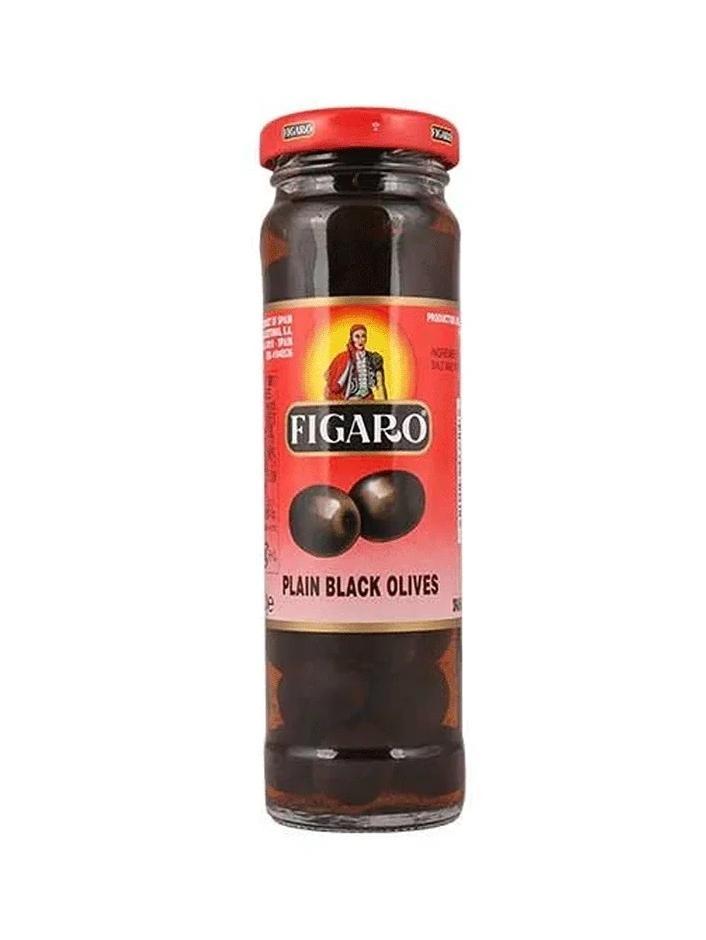 Figaro Plain Black Olives 130G