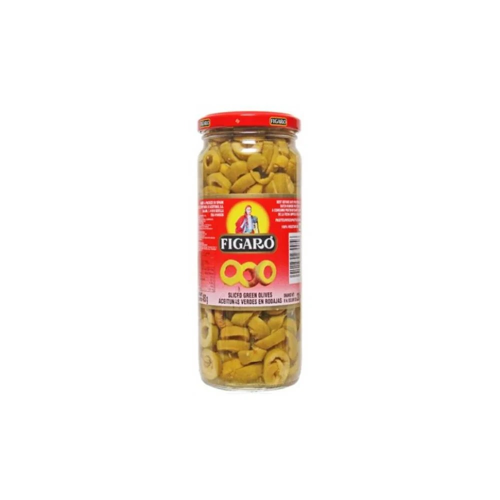 Figaro Sliced Green Olives 130G