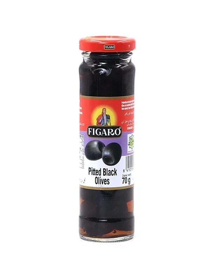 Figaro Pitted Black Olives 70G