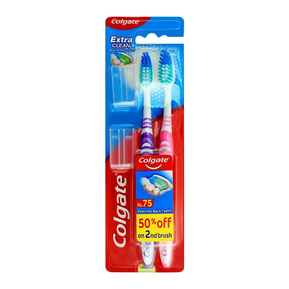 Colgate E-Clean M Tooth Brush Twin Pack