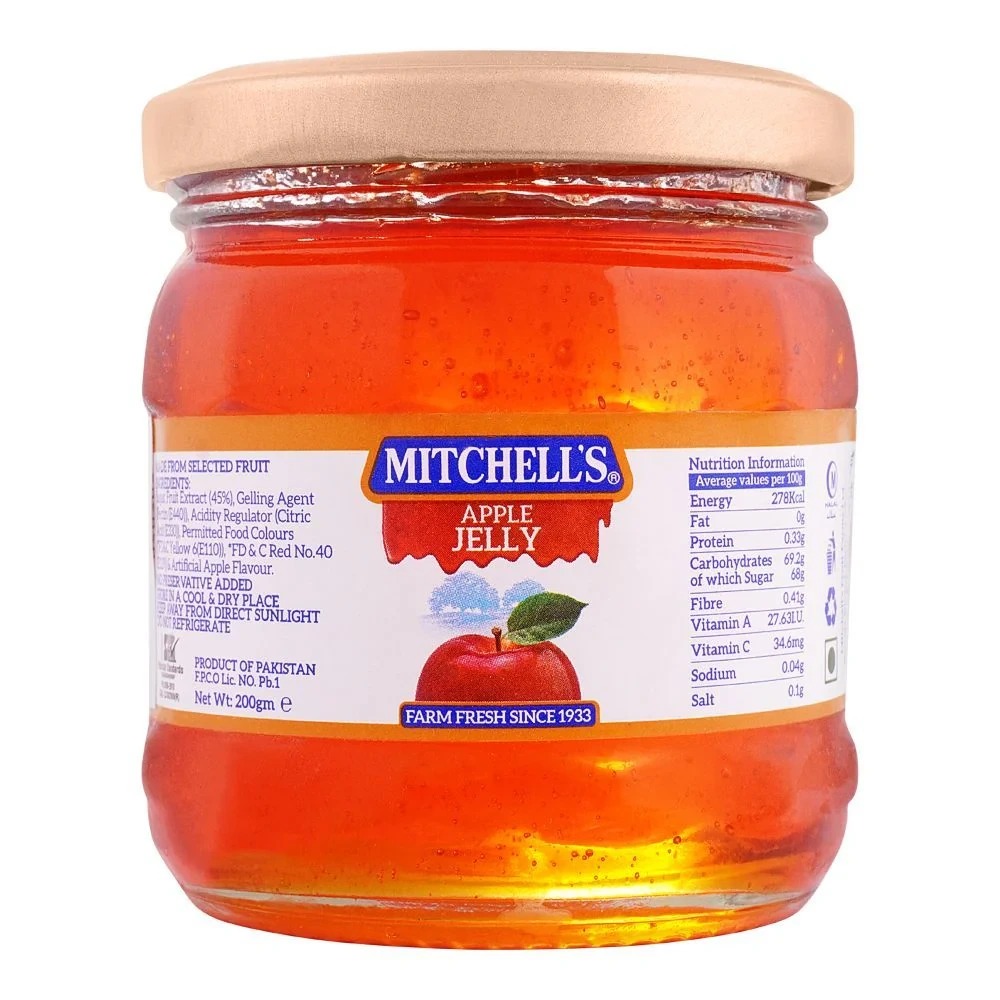 Mitchells Apple Jelly 200Gm