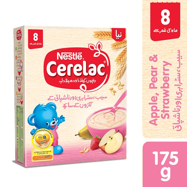 Nestle Cerelac Apple Strbry  175 Grms
