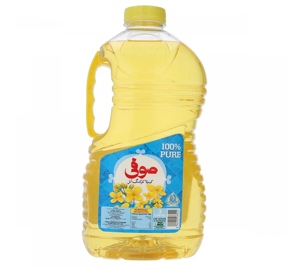 Sufi Canola Cooking Oil 3 Ltrs