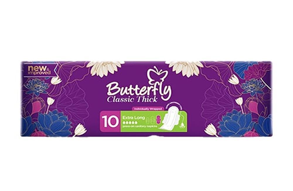 Butter Fly Long Pads Wl 10 Pcs Pack