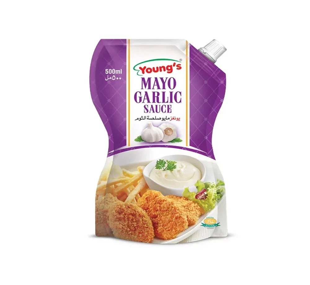 Youngs Mayo Garlic Sauce 500 Ml Pouch