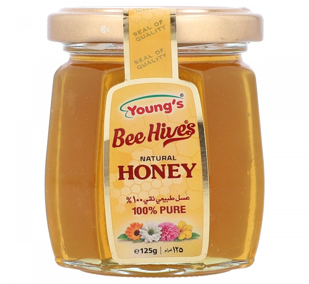 Youngs Natural Honey 125 Grms Jar