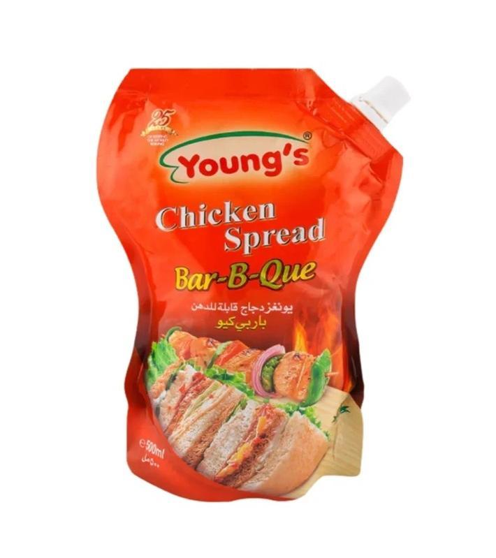 Youngs Bbq Chicken Spread 500 Ml Pouch
