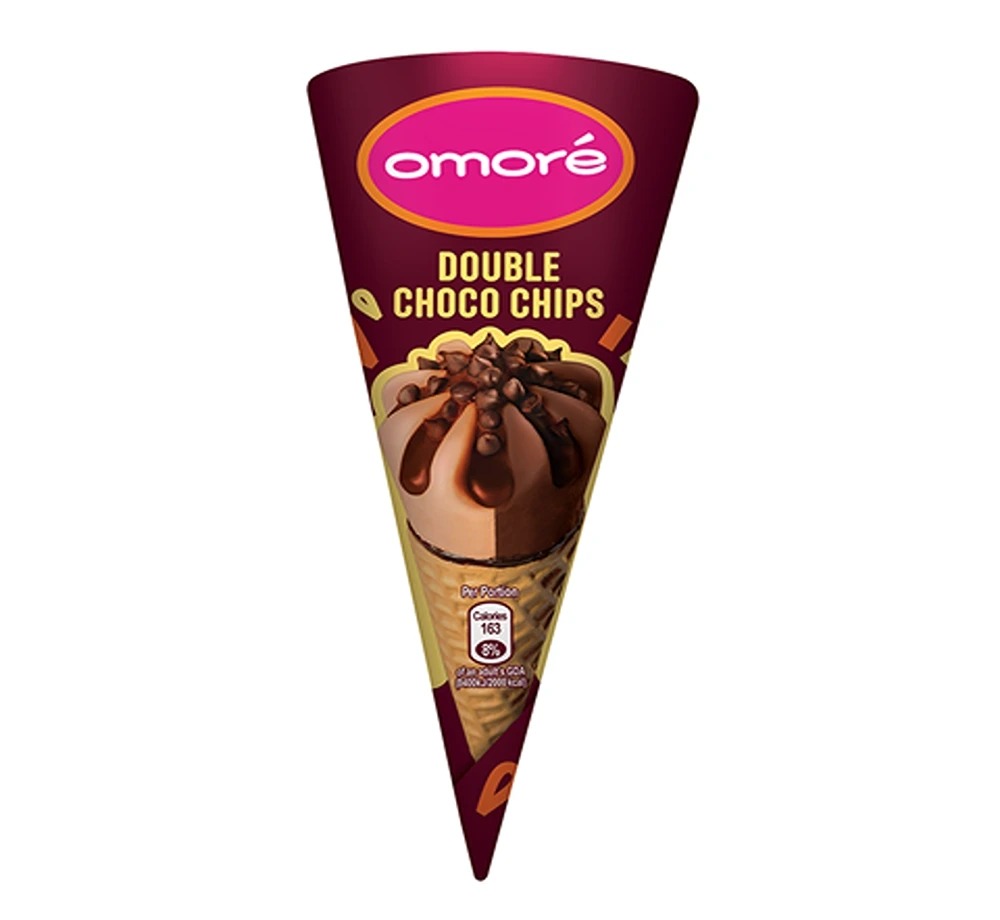 Omore Cone Double Choc-Chips 100Ml