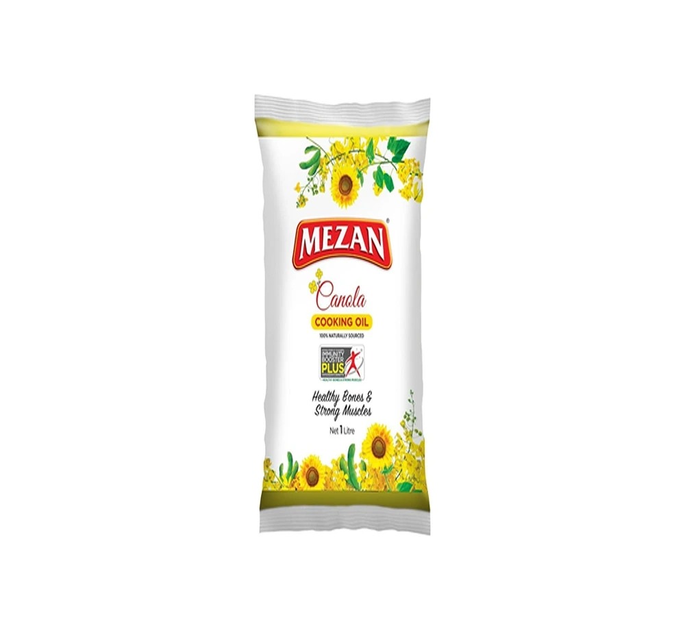 Mezan Canola Oil 1 Ltr Pouch