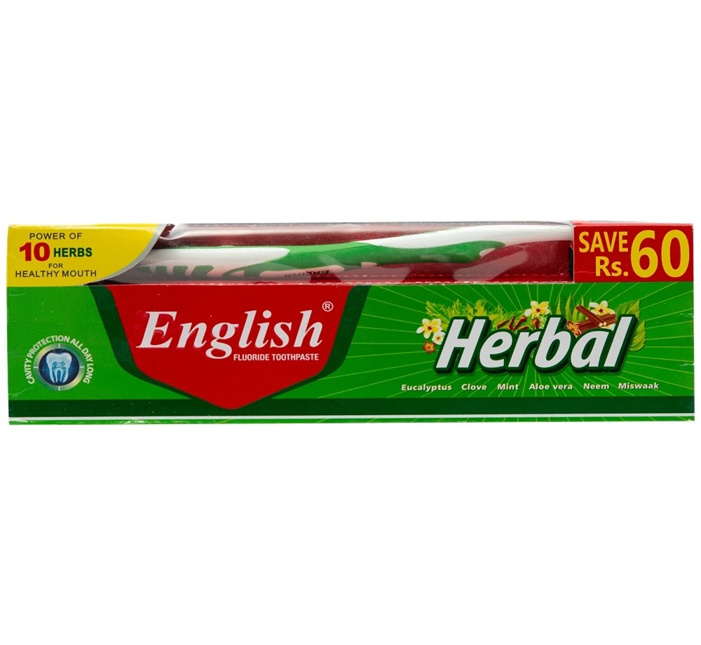 English Tootpaste Hervbal Saver Pack