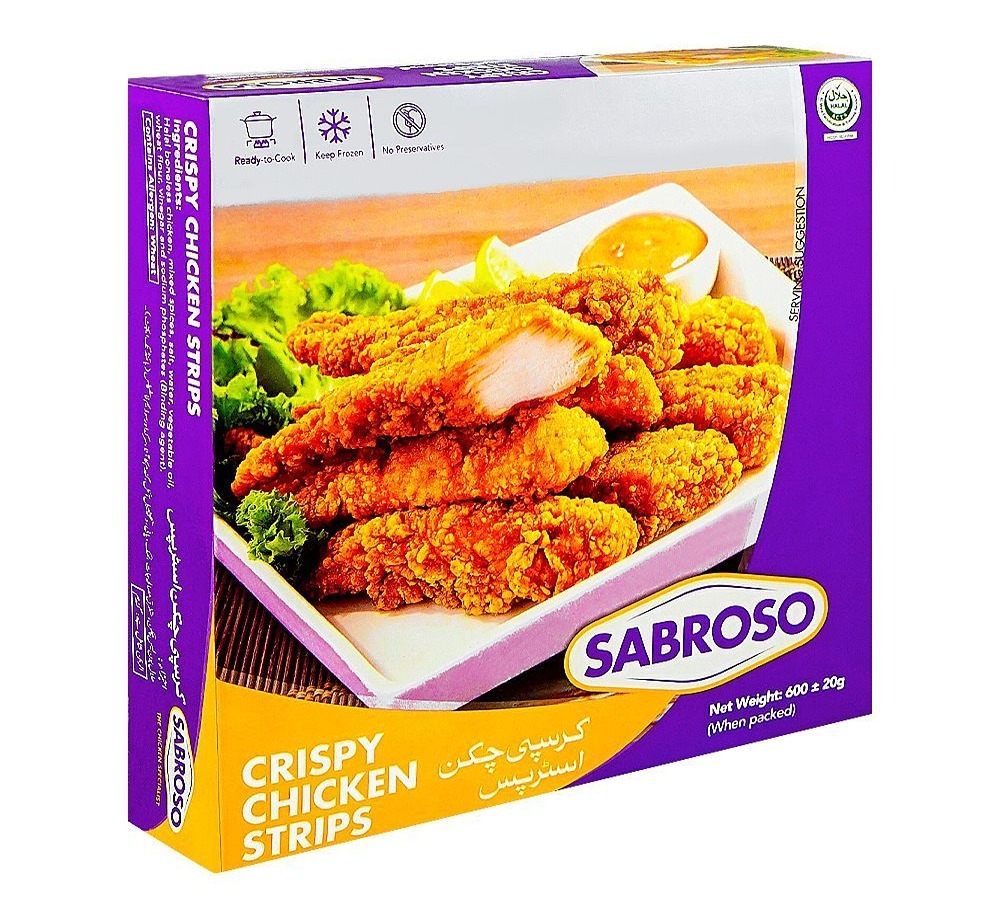 Sabroso Crispy Chkn Strips 600G E-P