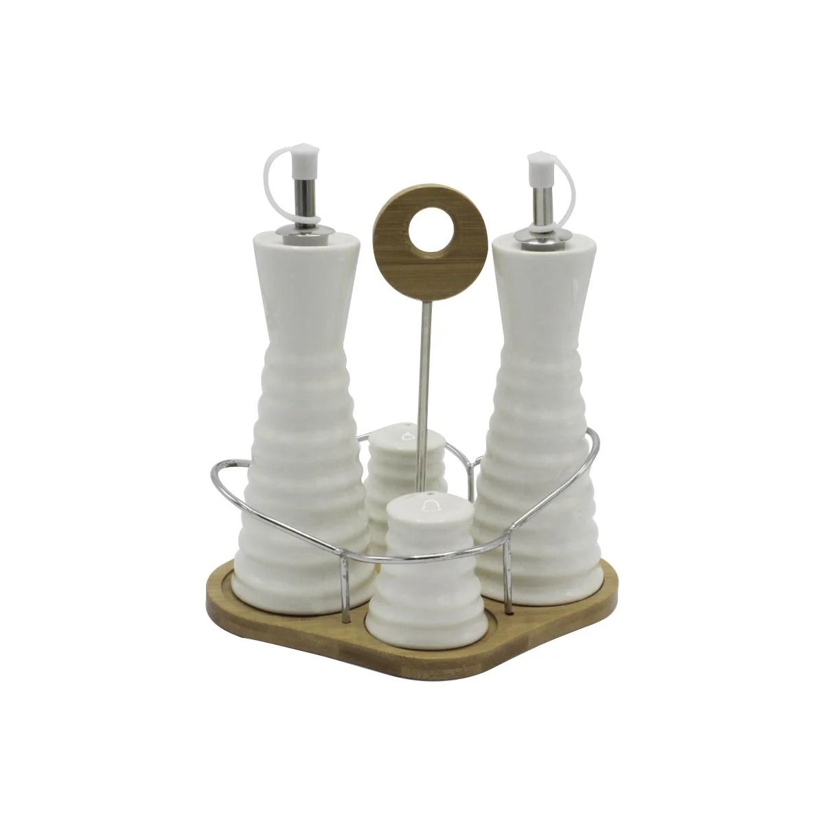 4 GRAVY Boat  POT SET BAMBOO