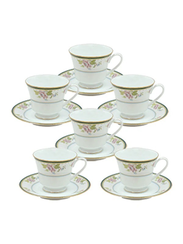 TEA CUP W-SAUCER 12P Safari