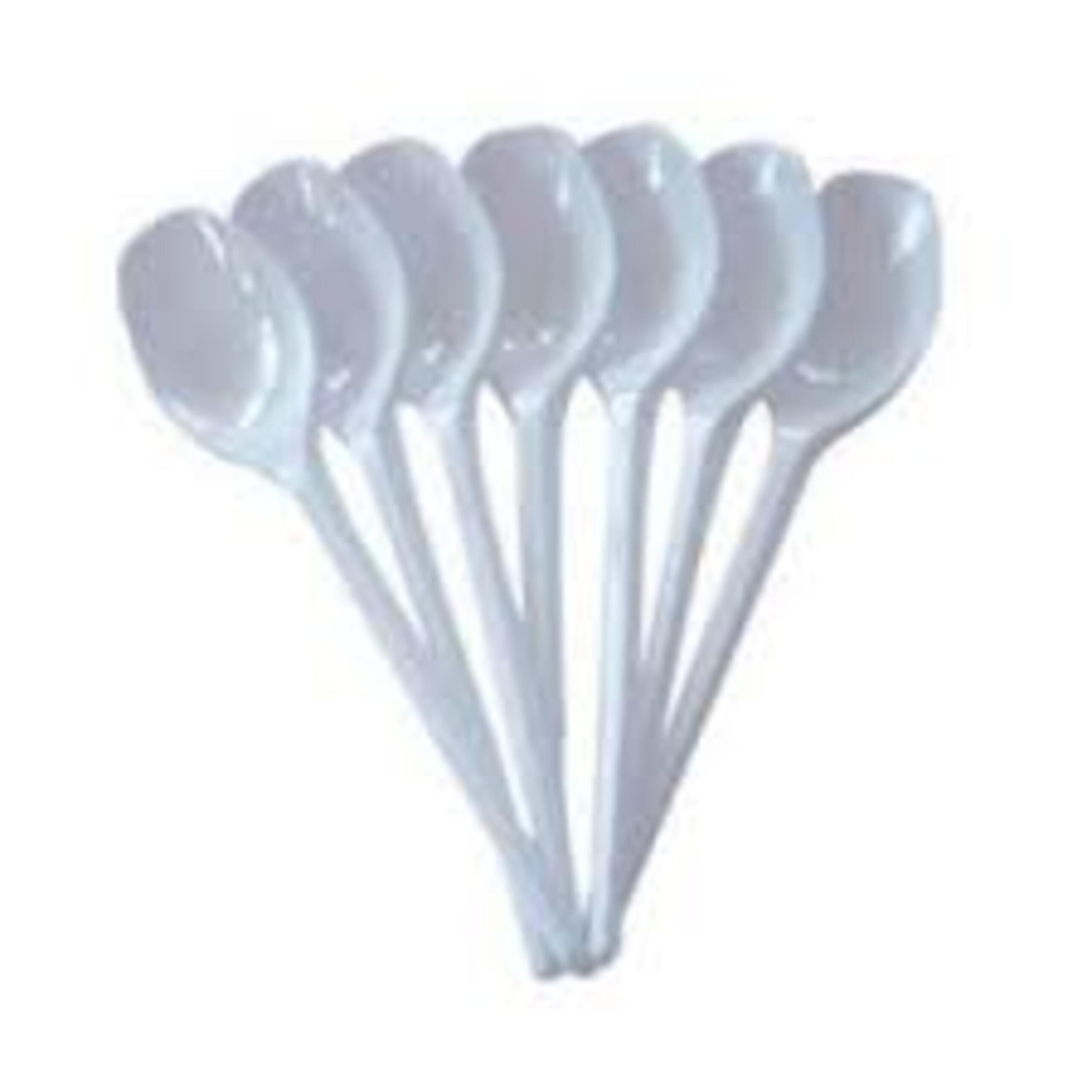 DISPOSABLE SPOON WHITE MILKY