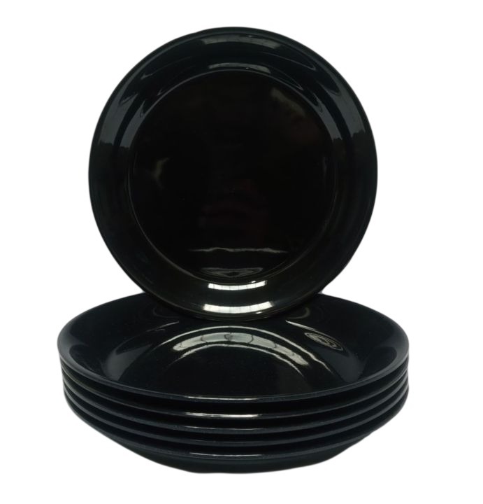 SOUP PLATE MELEMINE A9 BLACK