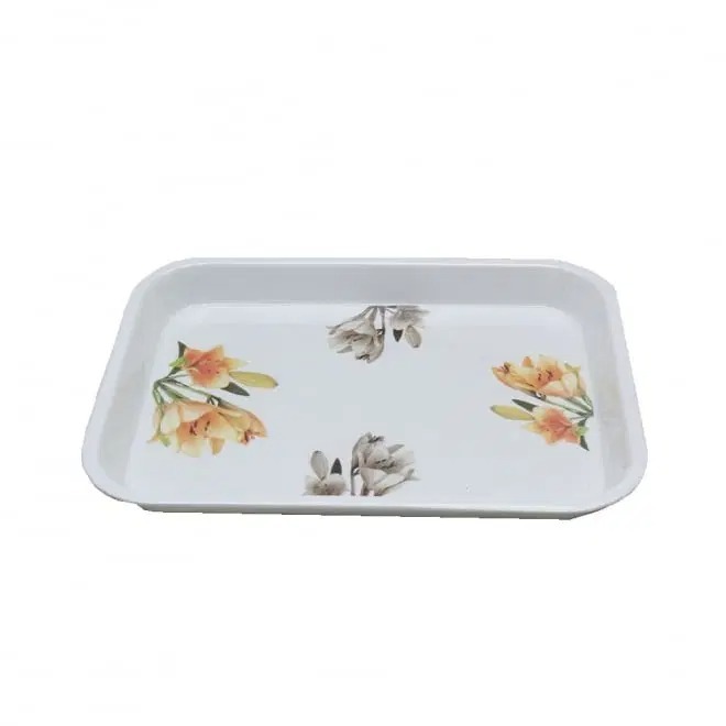 FLORA MELEMINE TRAY MED