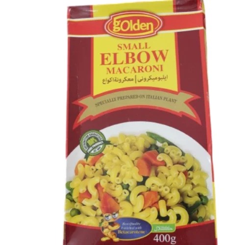 GOLDEN ELBOW MACARONI 400 GRMS BOX