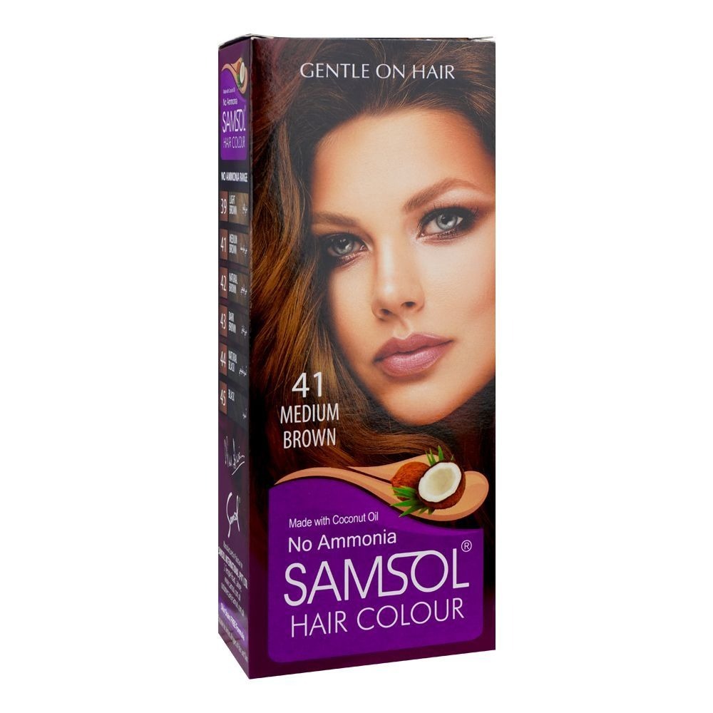 SAMSOL HAIR COLOR -41 MED BROWN