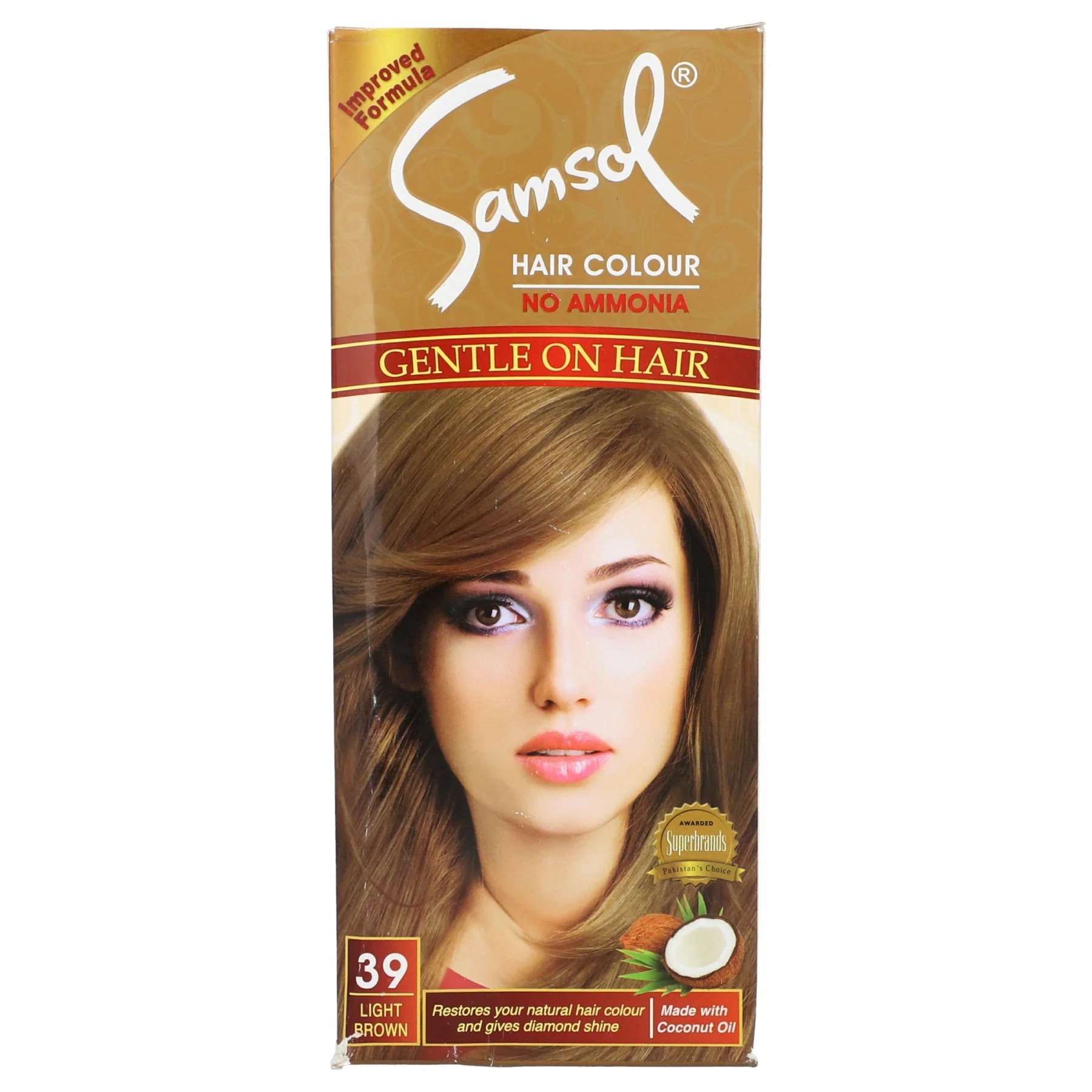 SAMSOL HAIR COLOR -39 LIGHT BROWN