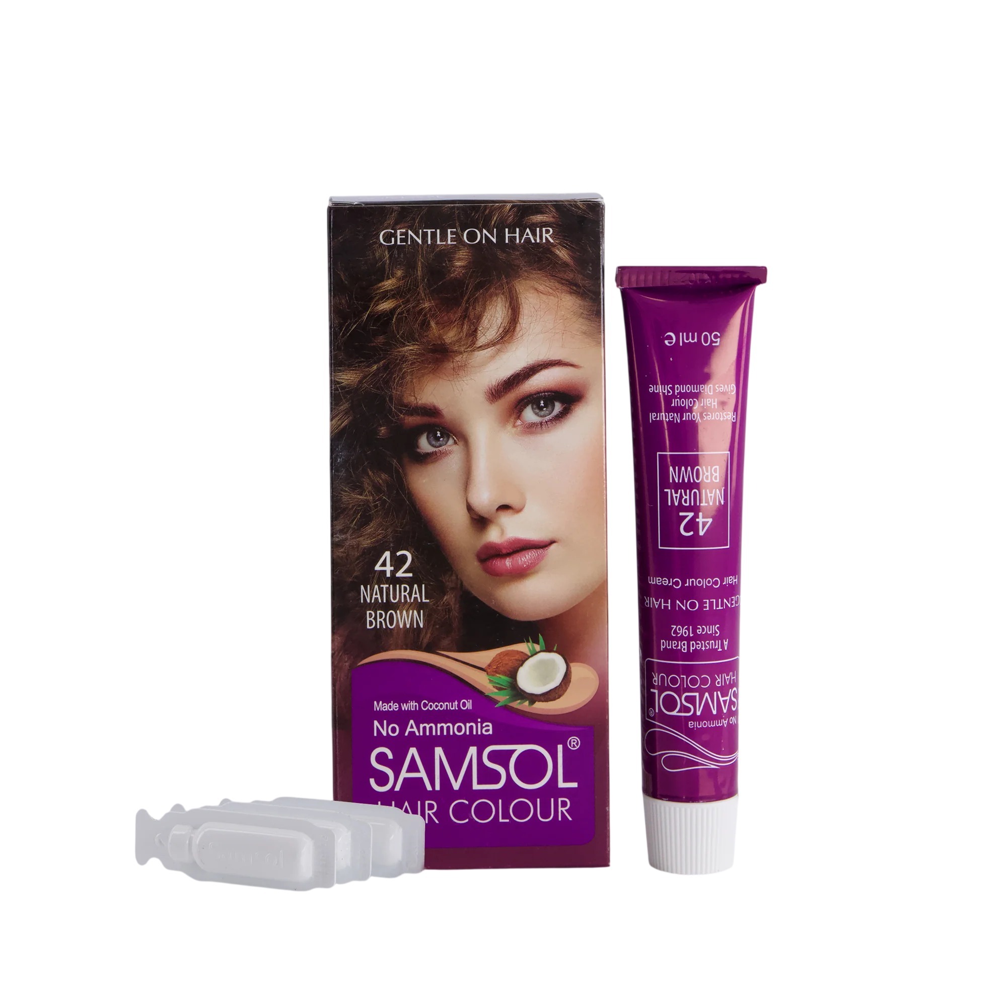 SAMSOL HAIR COLOR -42 NAT BROWN