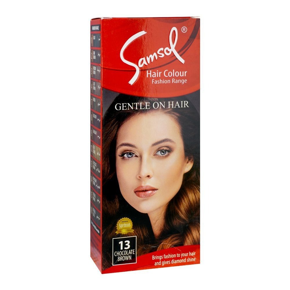 SAMSOL HAIR COLOR -13 CHOC BROWN