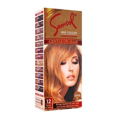 SAMSOL HAIR COLOR -12 BEIGE BLONDE