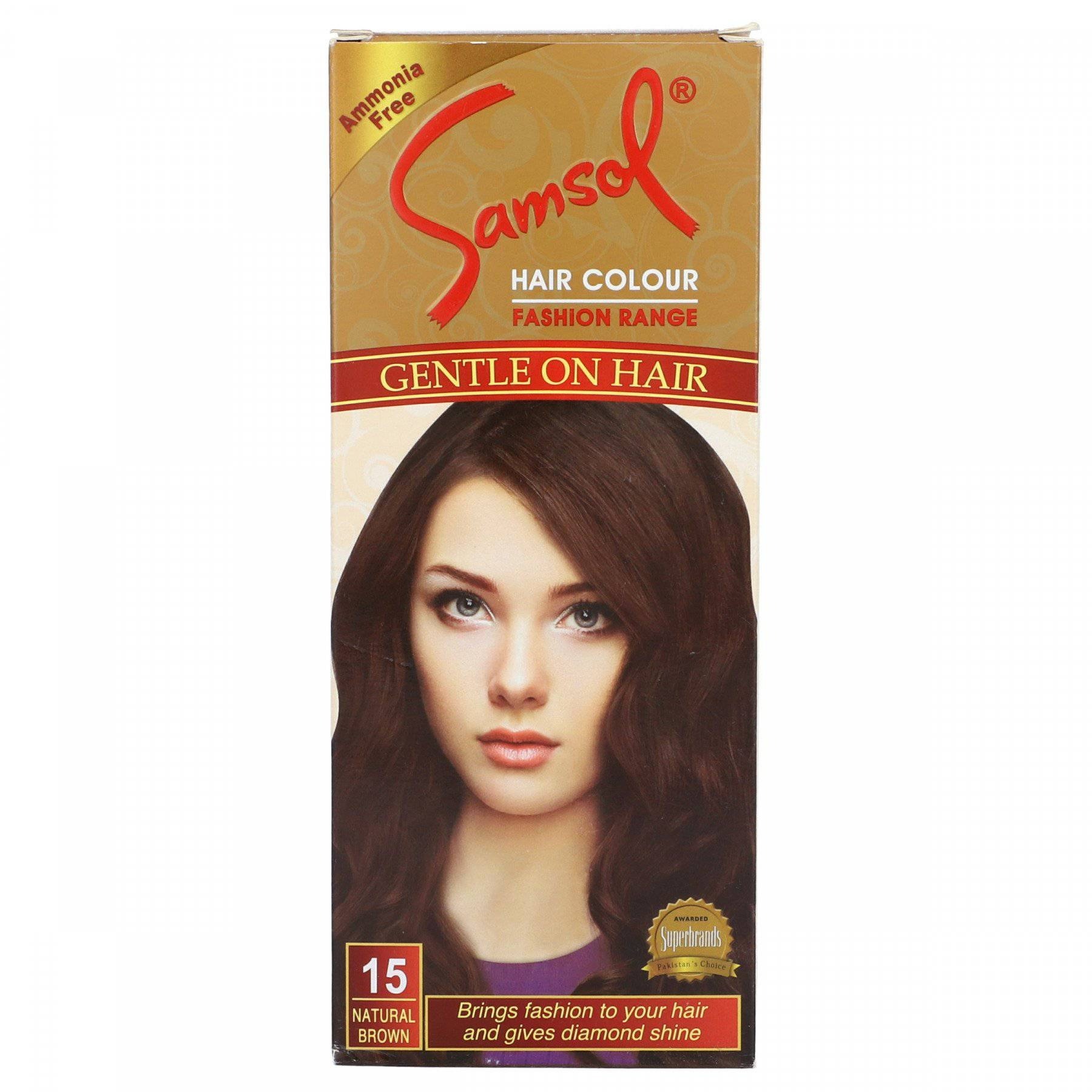 SAMSOL HAIR COLOR -135 NAT BROWN
