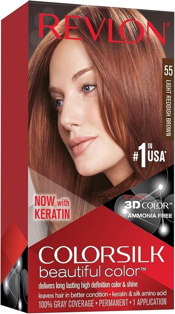 REVLON COLOR SILK – 55 L-RED-BROWN