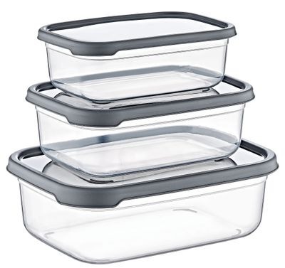 BISTRO STORAGE BOXES 3 PCS SET RECTANGLE