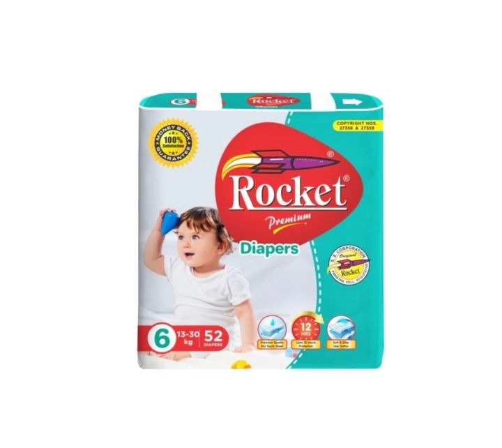 ROCKET DIAPERS 6 XXL 13-30KG 52P