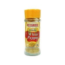 ROSSMOOR WHITE PEPPER BOTTEL 25 GRMS