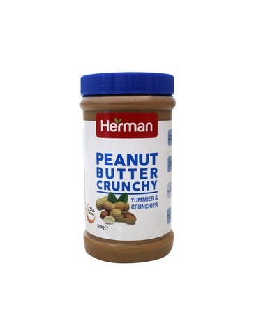 HERMAN PEANUT BUTTER CRUNCHY 510G