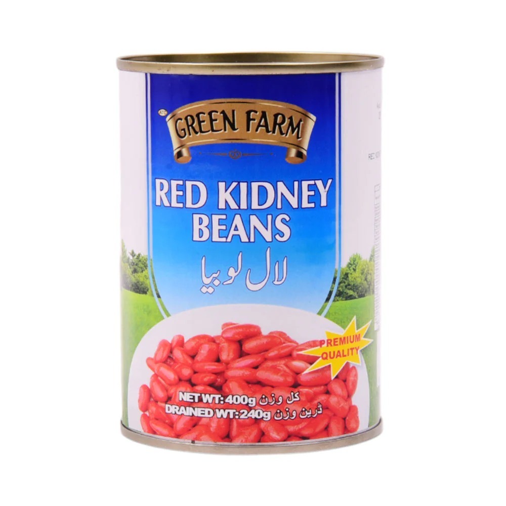 Green Farm RED Kidney  Beans 400 GRMS TIN