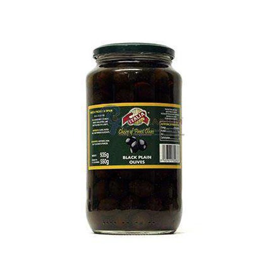 ITALIA BLACK PLAIN OLIVES 935 GRMS