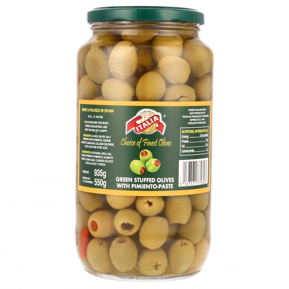 ITALIA STUFFED GREEN OLIVES 935