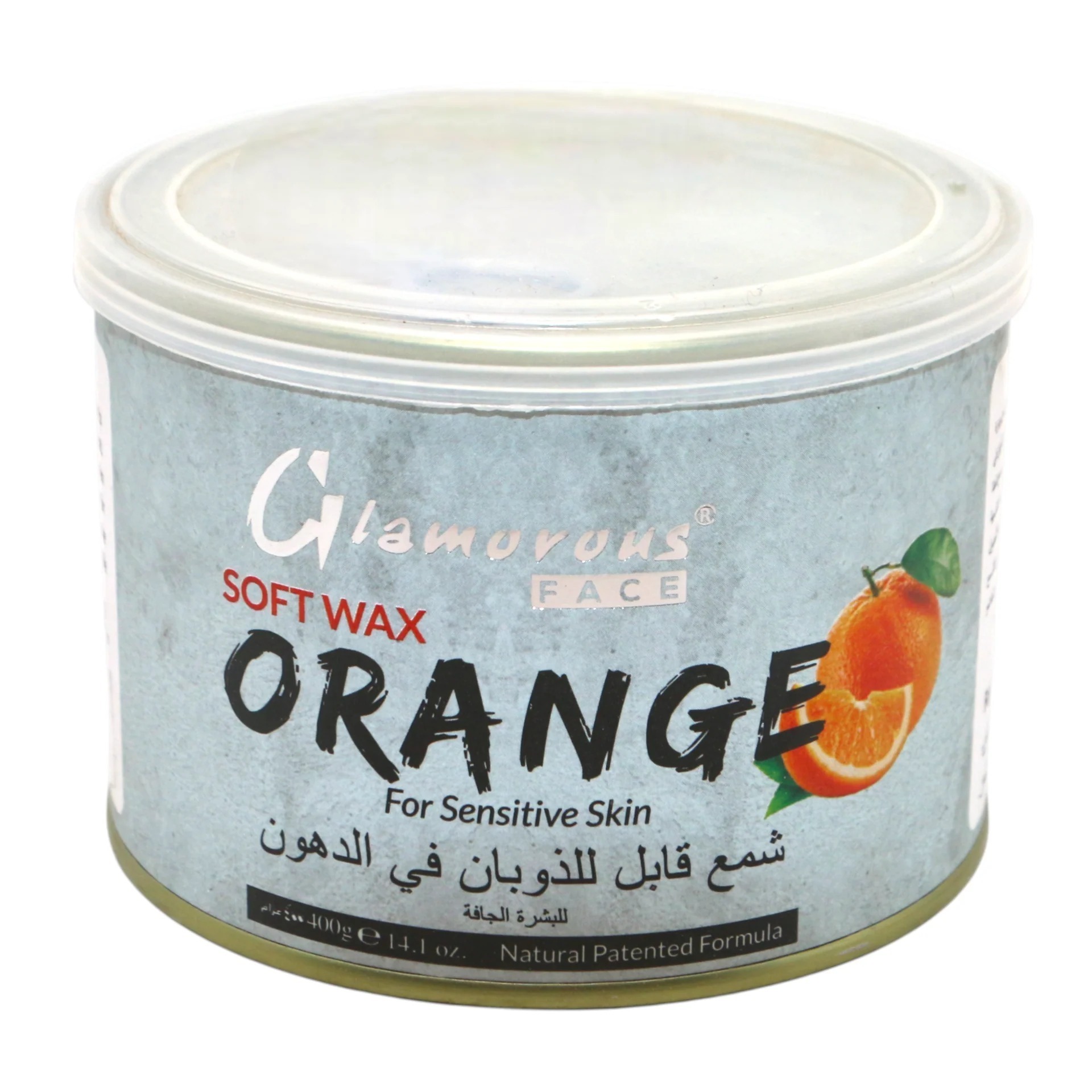 GLAMOROUS SOFT WAX ORANGE TIN 400GM