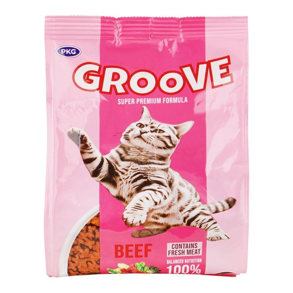 GROOVE BEEF CAT FOOD 450GM