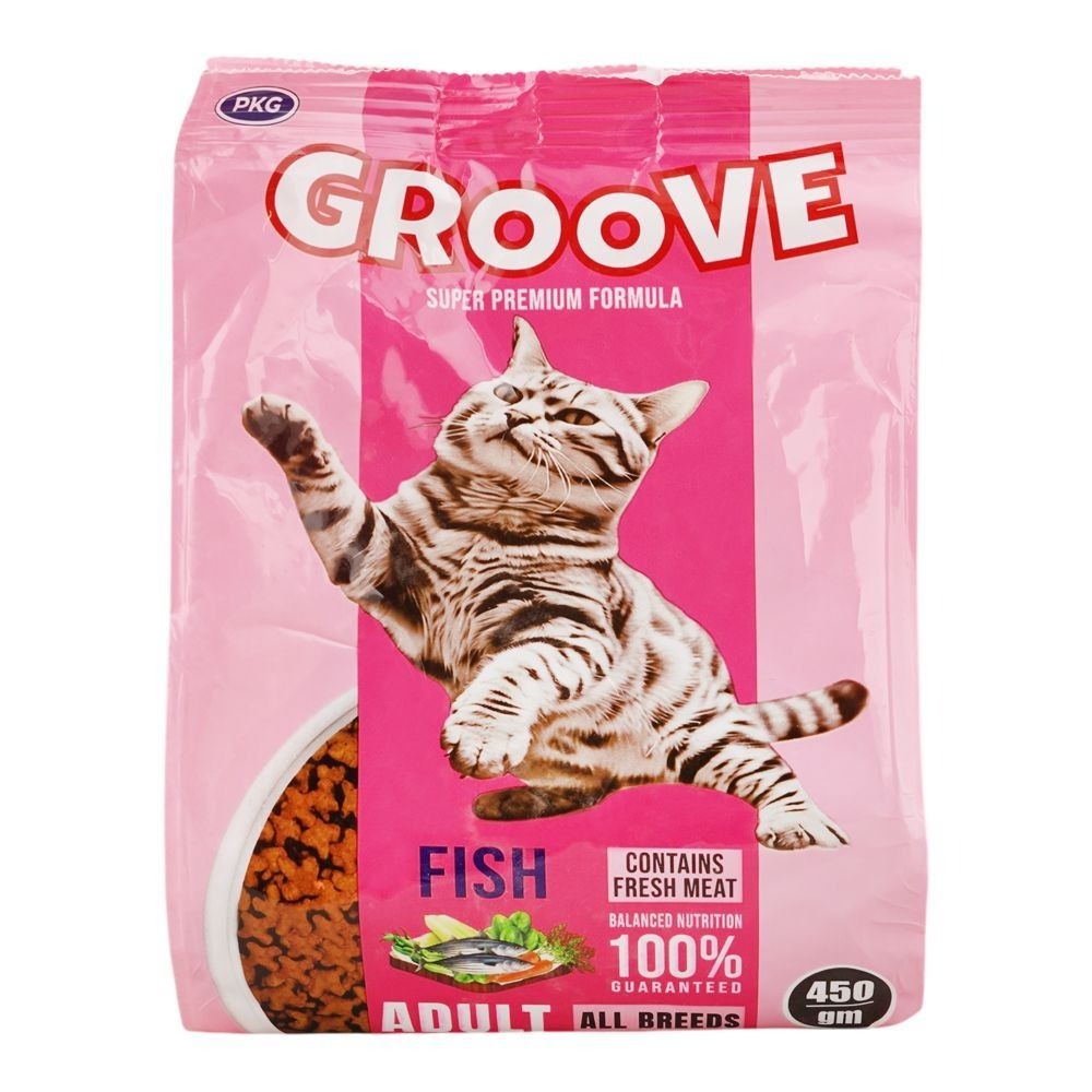 GROOVE FISH CAT FOOD 450GM