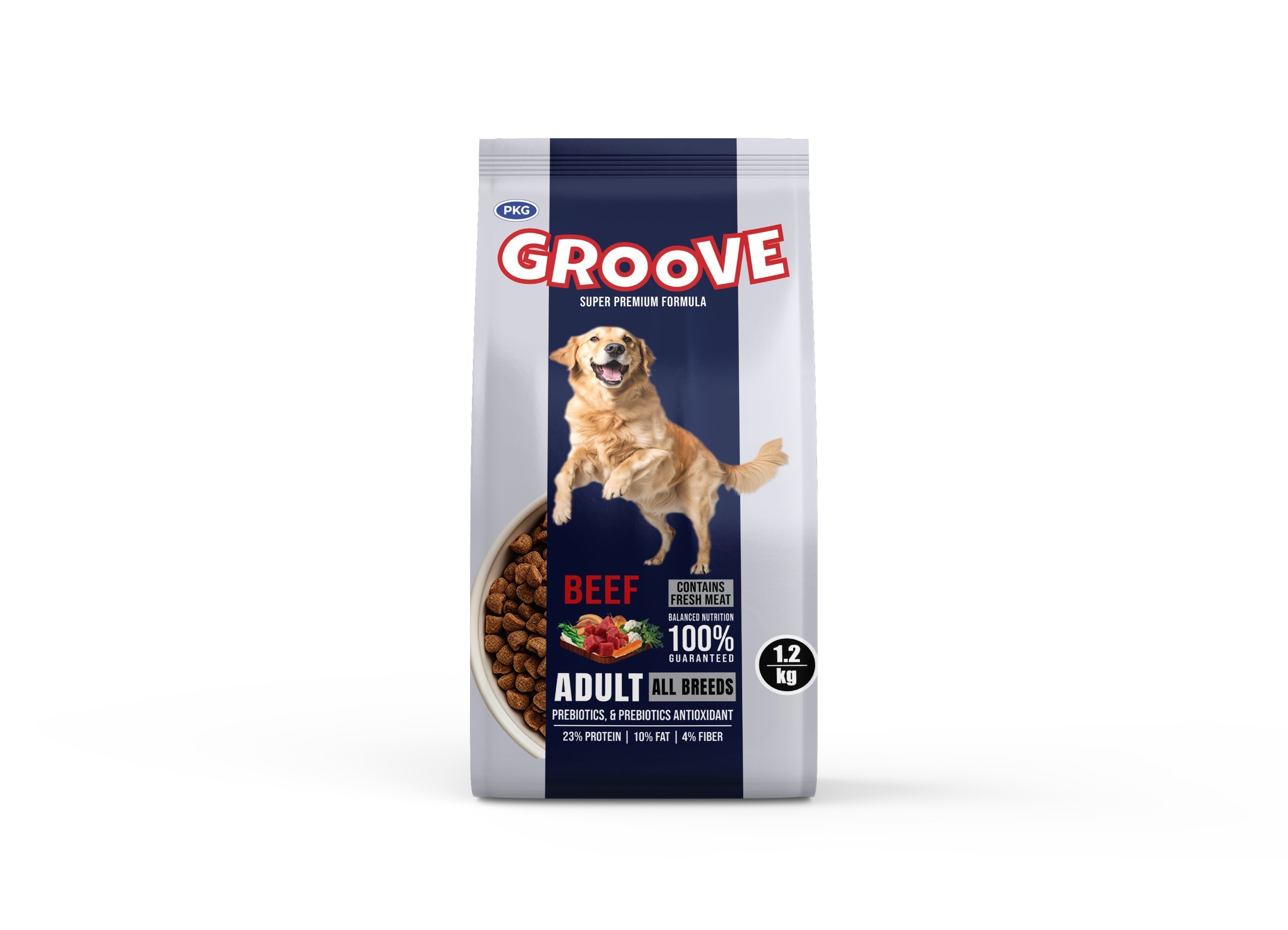GROOVE BEEF DOG FOOD 1.2KG