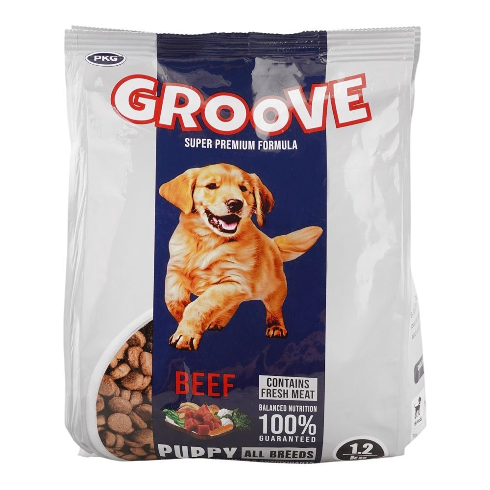 GROOVE BEEF PUPPY FOOD 1.2KG