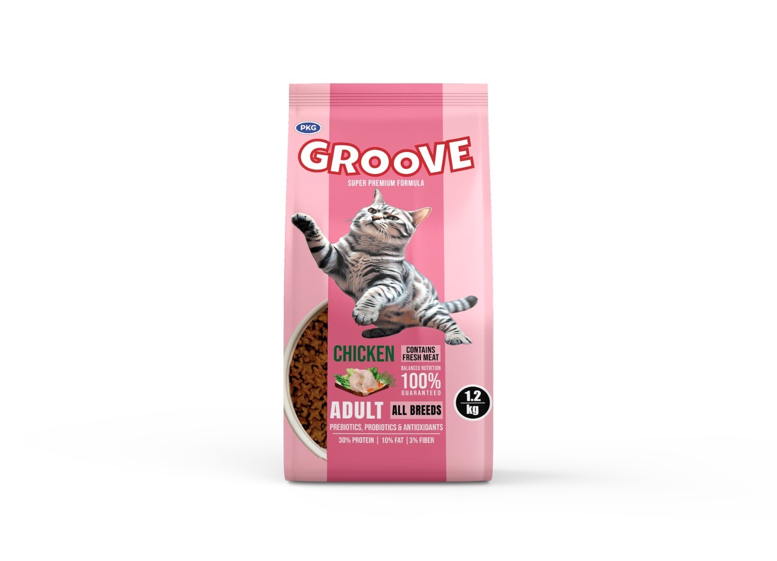 GROOVE CHICKEN CAT FOOD 1.2KG