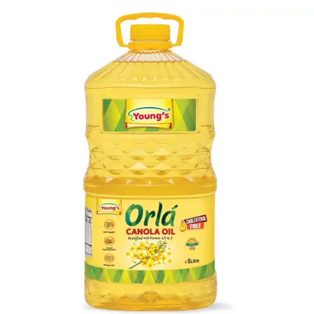 YOUNGS ORLA CANOLA OIL 5 LTR BTL