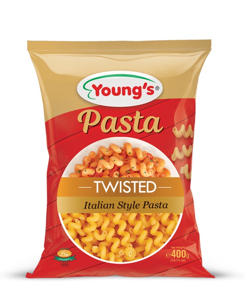 YOUNGS PASTA TWISTED 400GM