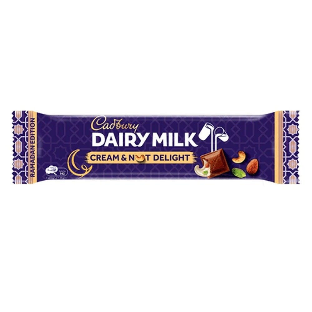 CADBUURY DAIRY MILK CREAM & NUT DELIGHT 38G
