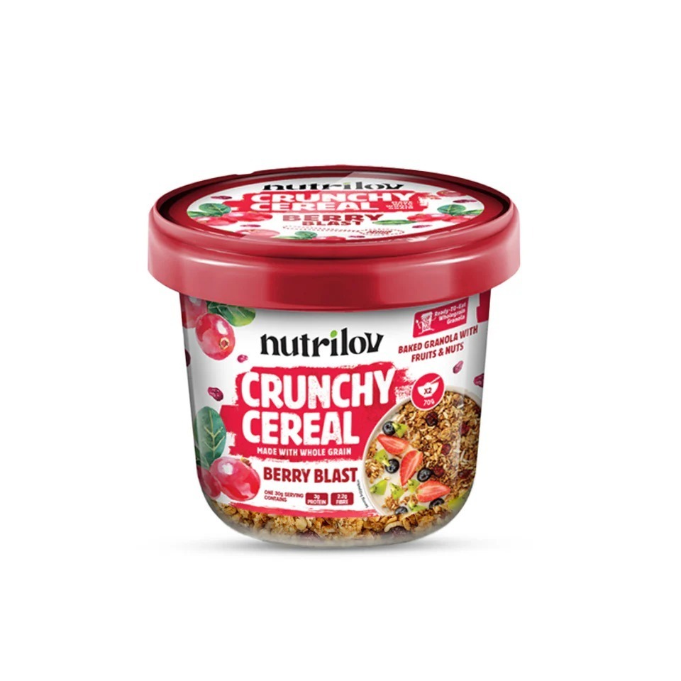 NUTRILOV CRUNCHY CEREAL 70 GRMS BERRY BLAST
