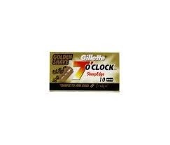 GILLETTE 7 O CLOCK GOLDEN BLADE 10S