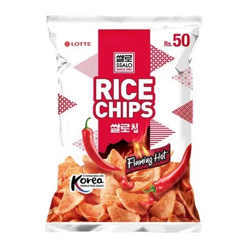 KOLSON RICE CHIPS FLAMINGO HOT 25G