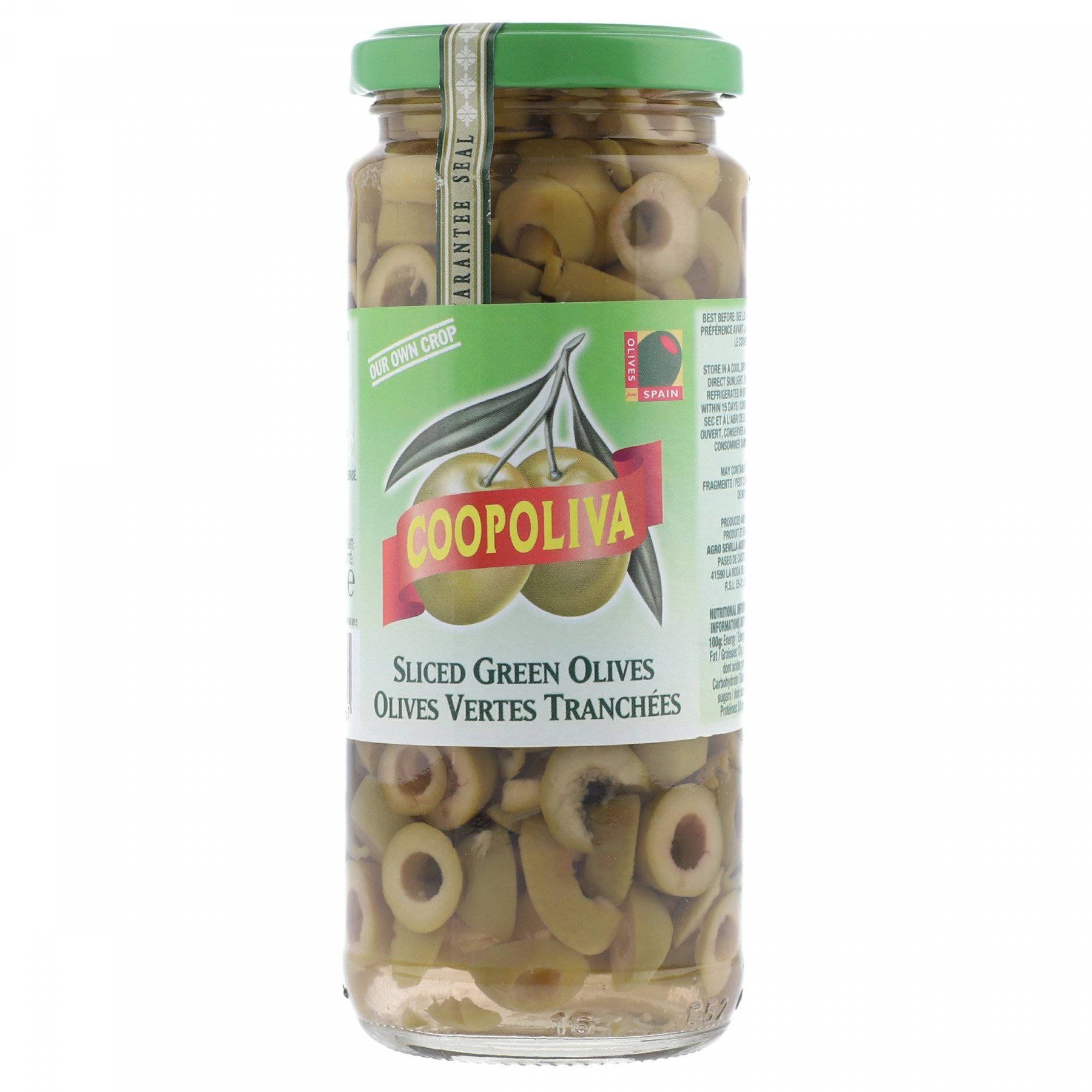 COOPOLIVA S-GREEN OLIVES 165G-345G