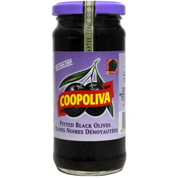 COOPOLIVA P-BLACK OLIVES 114 GRMS